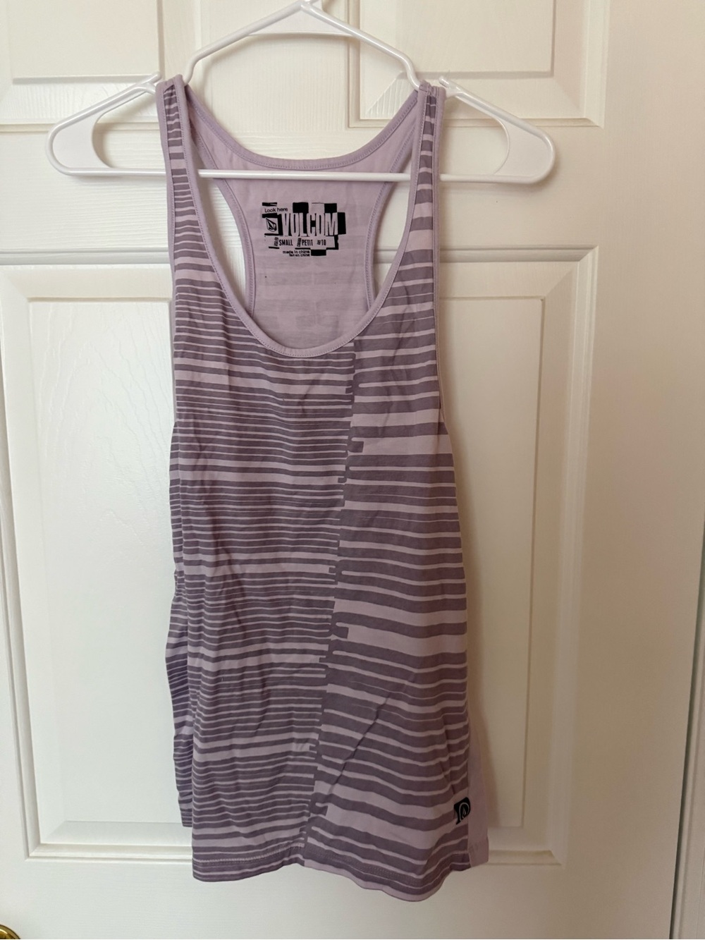 Volcom Lilac Striped Racerback Tank